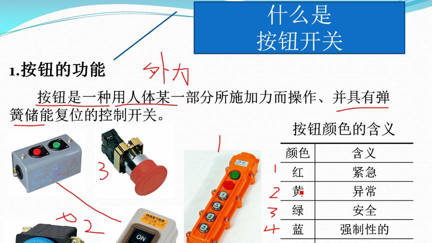 [图]讲解电工基础之低压元器件按钮开关