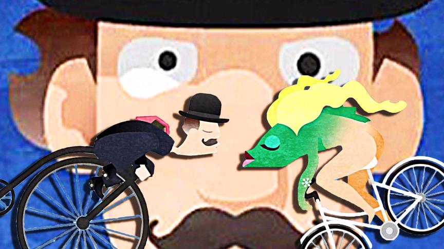 屌德斯解说 雪地单车 骑着自行车进入了巨人的耳朵里！