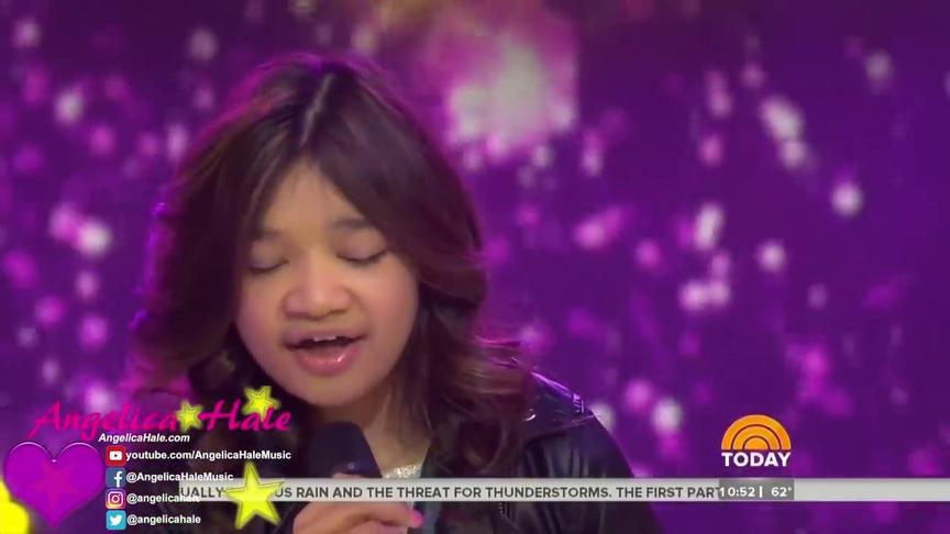 [图]11岁小女孩Angelica Hale 最新节目现场表演《I'll Be There》