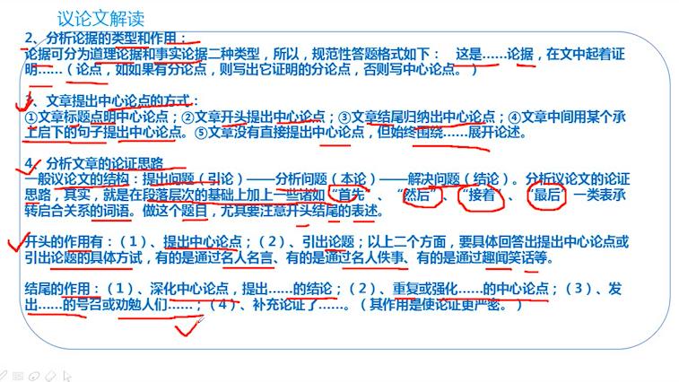 [图]初中考试重要知识点，总结议论文阅读学习技巧，语文巧得分