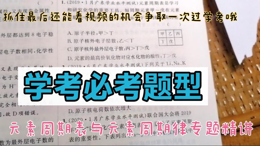 [图]高二学业水平考试元素周期表与元素周期律专题精讲