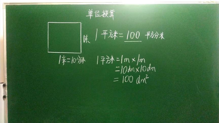 [图]面积单位换算有的同学竟然不会，再学不会背下来