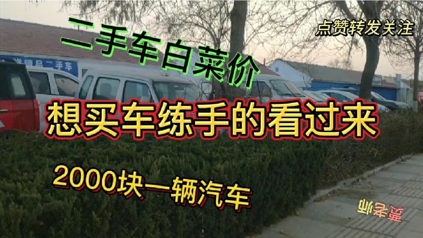 二手车白菜价,2000块买一辆车,新手买回去练车太合适了