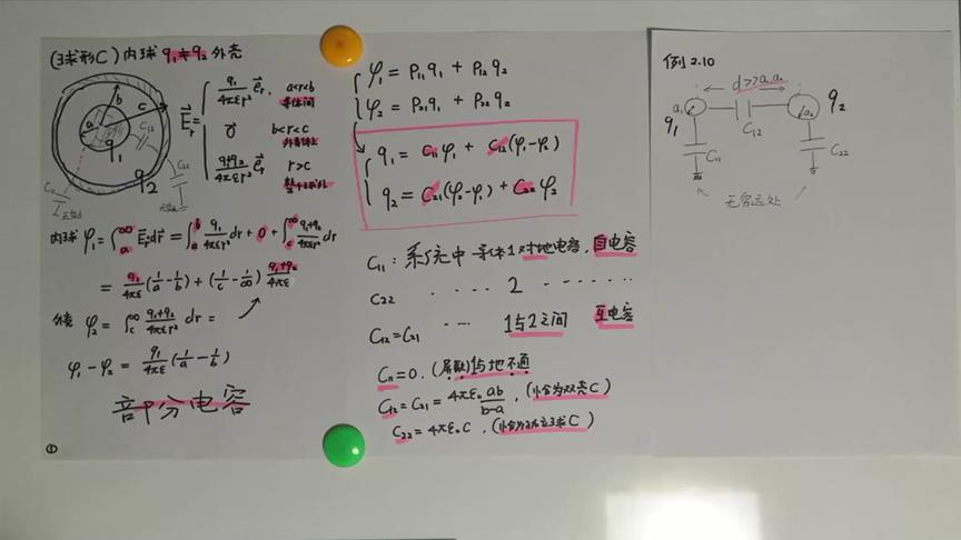 [图]工程电磁场106电容计算第二部分---部分电容概念与计算速成