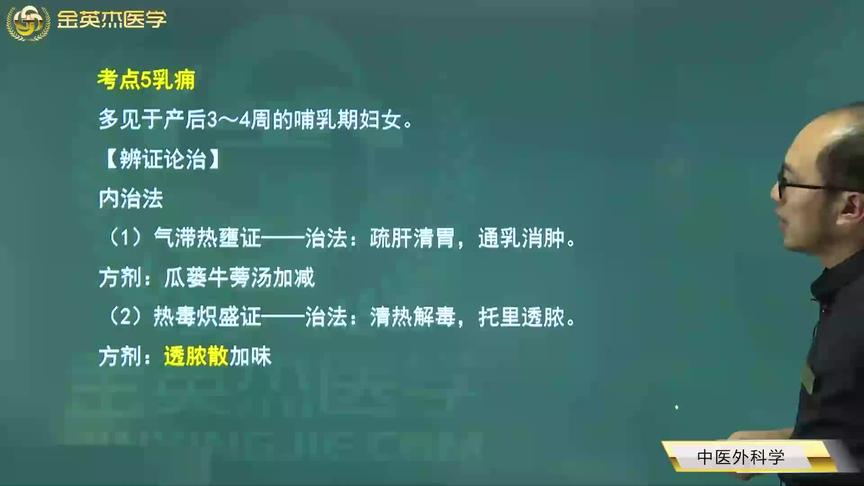 [图]中医外科学05乳痈（急性乳腺炎）：气滞热壅、热毒炽盛、正虚毒恋