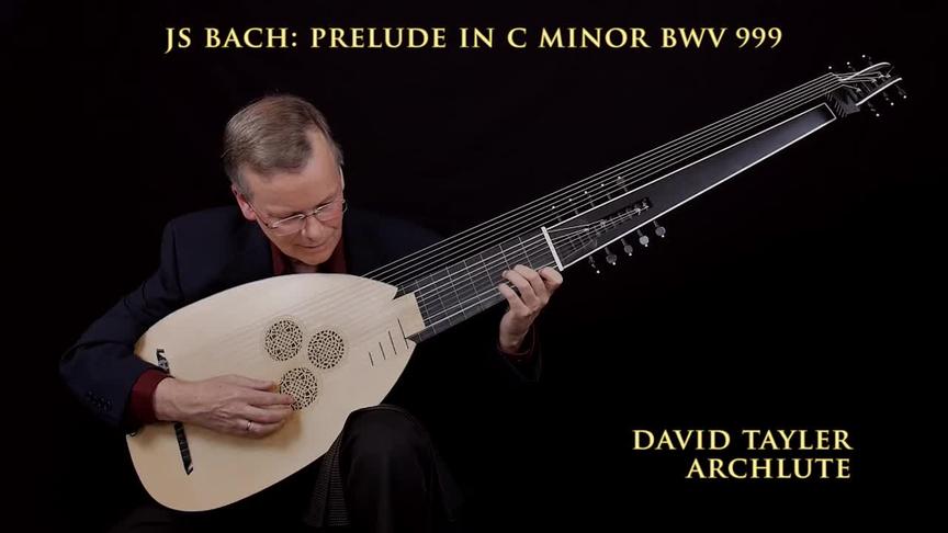 [图]欧洲古老的弓形诗琴/演奏巴赫c小调前奏曲--David Tayler(英格兰)