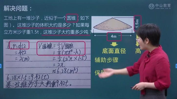 [图]4月10日 六年级数学 圆柱与圆锥 圆锥的体积