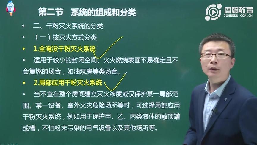 [图]68周翰在线教育 一级消防技术实务 三 第八章干粉灭火系统 宿吉南