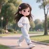 快乐的小女孩头像