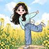 豆芽治愈插画头像