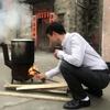 华东色粉油画头像