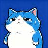 蓝色的猫头像