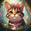 花猫追剧头像