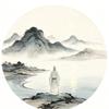 一山一水一圣人头像