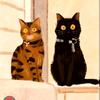 家有两只喵头像