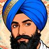帅气锡克人头像