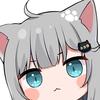 方块白猫猫头像