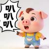 一只小猪孩头像