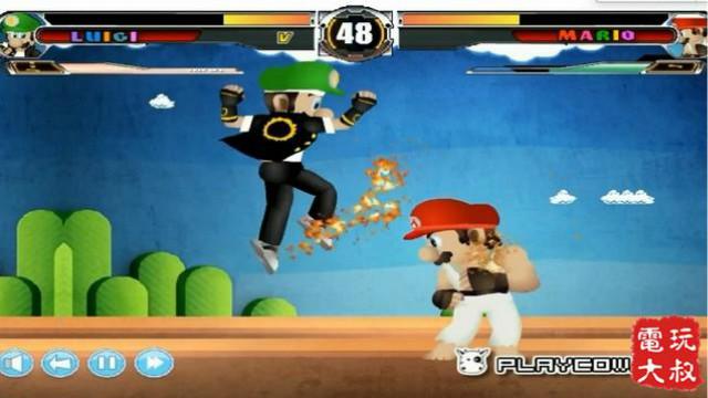 超级马里奥格斗，碧琪被路易欺负，马里奥爆发用出耗油根