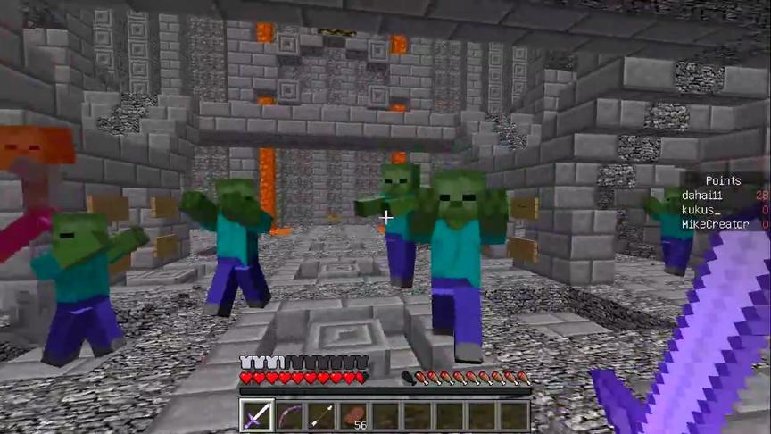 大海解说 我的世界minecraft 僵尸通天塔生死战