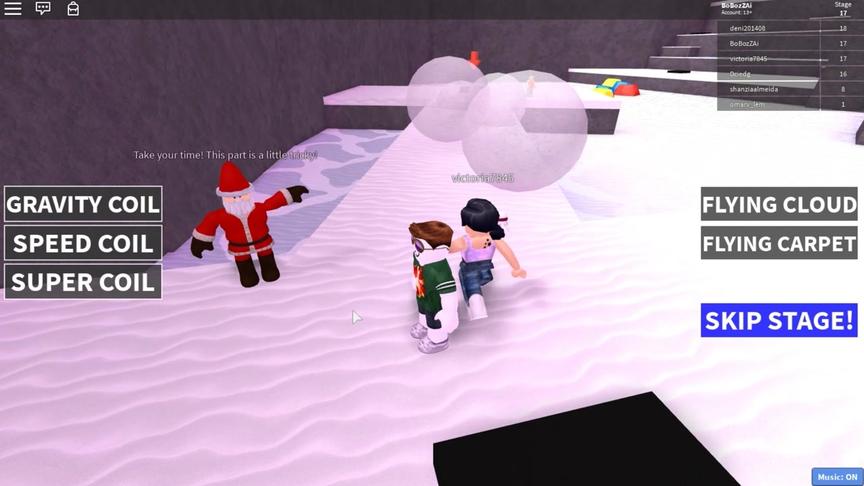 波波仔解说 roblox 逃离北极：圣诞老人帮助我们逃离北极！