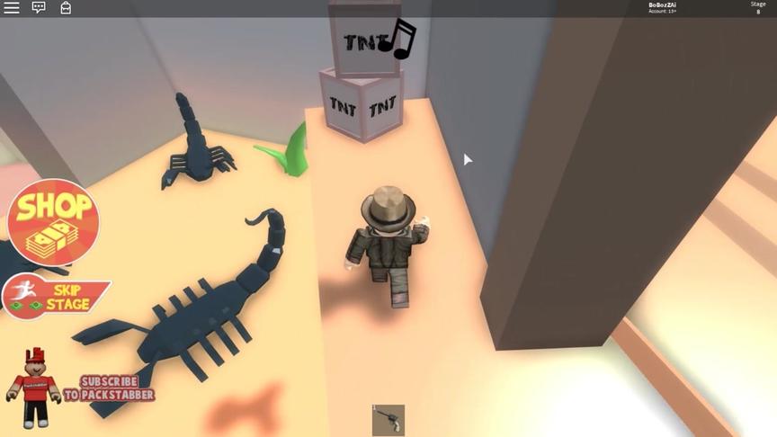 波波仔解说 roblox 虚拟世界“逃离西部”：牛仔要面对炸药和蝎子