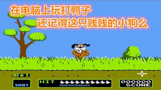 用电脑也能玩FC《打鸭子》，还记得那只贱贱的小狗么