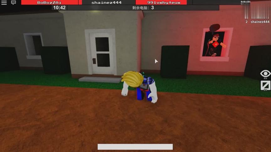 波波仔解说 roblox 逃离设施：监管者竟然会跳出窗户来抓我！