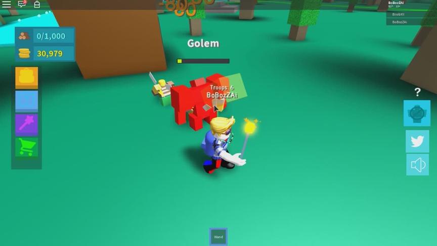 roblox “军队模拟器” 波波仔解说：这个石头兵被打会变红！