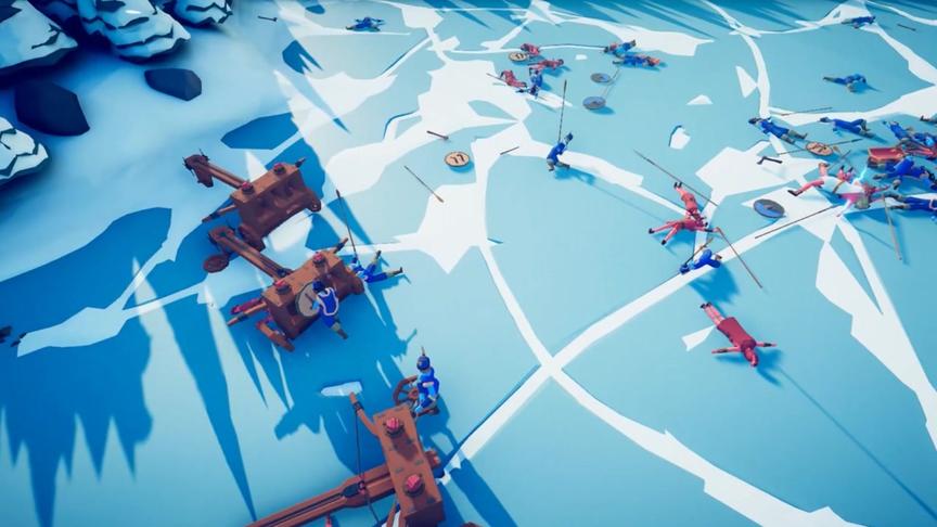 全面战争模拟器：冰川战争！看我弩车大显神威！