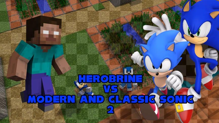 我的世界MC动画：Him居然被按在地上打！Him大战索尼克