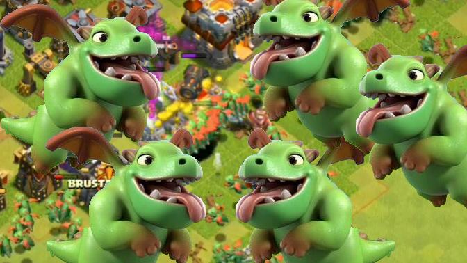 1000只飞龙宝宝进攻有多牛？《部落冲突》恶搞版演示