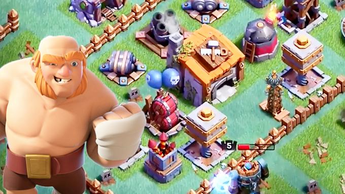 双撼地巨石有多猛？《部落冲突》土豪告诉你6本建筑大师基地快速升级
