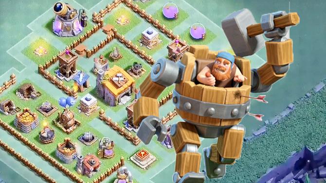 《部落冲突》6级建筑大师基地强阵，坚守大本营的冲杯阵型