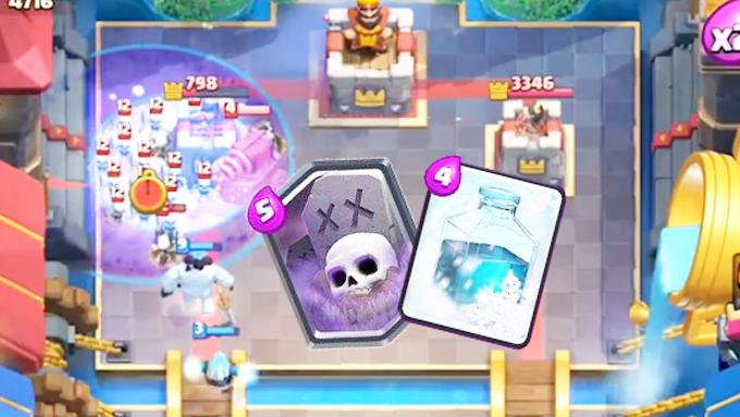 经典的冰冻墓园组合《皇室战争》精彩冲杯对局集锦