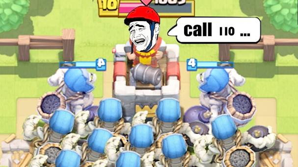 镜像克隆的骷髅巨人你都敢吹？《皇室战争》搞笑蒙太奇