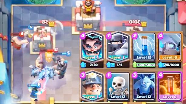 《皇室战争》超级骑士小皮卡组合对局集锦，强势的上分卡组