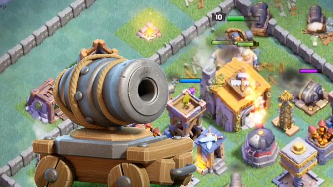 满级加农炮出击！《部落冲突》6本建筑大师基地强势冲杯套路