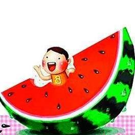 少年吃西瓜头像