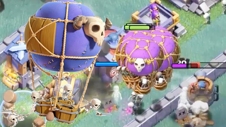 满级骷髅气球兵有多强？《部落冲突》8本建筑大师基地试玩演示