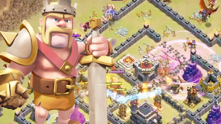 《部落冲突》9本部落战战强阵，防女武神狗球阵容3星推进