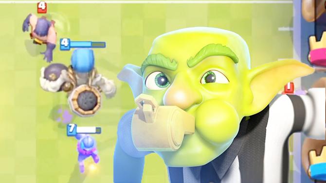 如何干掉达阵模式的哥布林裁判？《皇室战争》趣味恶搞视频