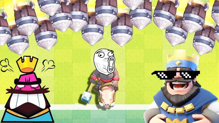 就你们这些渣渣也想阻挡我野猪骑士？《皇室战争》趣味时刻