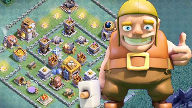 简单实用的强阵！《部落冲突》7本建筑大师基地护本阵型