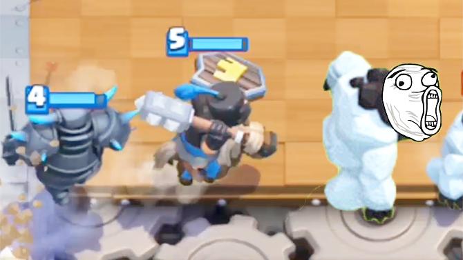 为什么你们总是追着戈仑冰人不放？《皇室战争》精彩趣味集锦