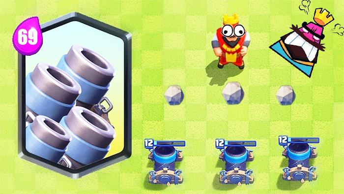 迫击炮多了国王塔表示很受伤！《皇室战争》趣味集锦