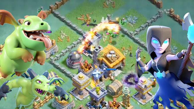 暗夜女巫飞龙亡灵完美搭配！《部落冲突》7本夜世界3星打法攻略