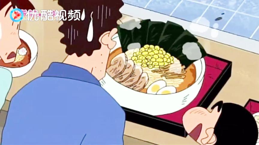 蜡笔小新:千万不要让孩子点餐!小新竟然点了超大份的挑战拉面