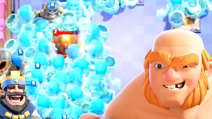 让我们一起来围住这个大胖子吧！《皇室战争》趣味时刻