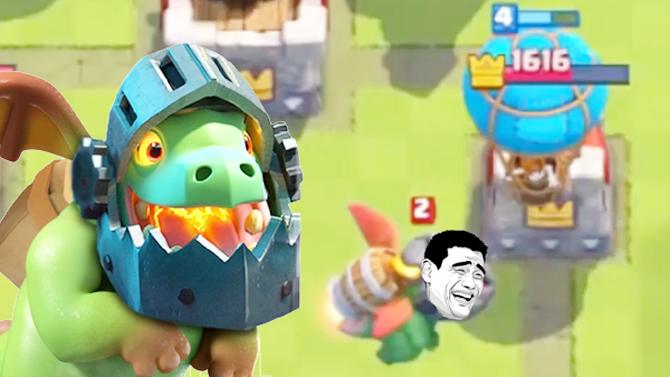 地狱飞龙是对面派过来的吧？《皇室战争》精彩趣味时刻